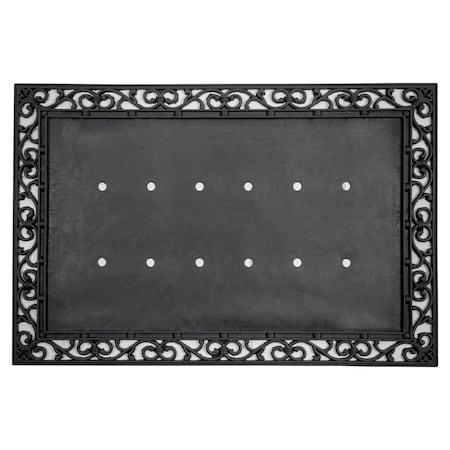 Msi Doormat, 0.39 thick, Black Scroll ZOR-RM-0100
